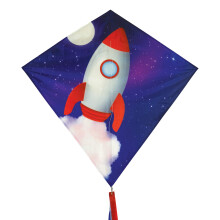 I Breeze 3319 - Rocket 30 Inch Diamond Kite - Fun Easy Flying Kite