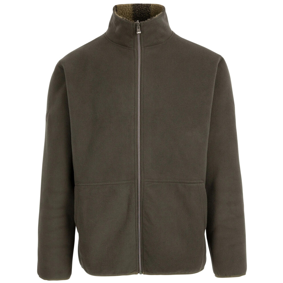 (XXL, Dark Vine) Trespass Mens Tatsfield Fleece Jacket