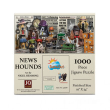 SUNSOUT INC NewsHounds 1000-teiliges Puzzle von Knstler: Nigel Hemming fertige Gre 16 x 34 Zoll MPN-Nr. 49088