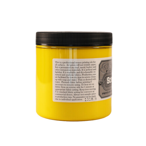 (Opaque Yellow) Professional Screen Printing Ink 8oz (226ml) 2