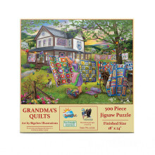 SUNSOUT INC  Grandma's Quilts  500-teiliges Puzzle von Knstler: Bigelow Illustrations  fertige Gre 18 x 24 Zoll  MPN-Nr. 31729