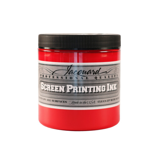 (Opaque Red) Professional Screen Printing Ink 8oz (226ml) 2