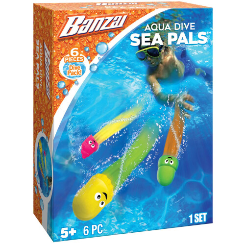 BANZAI Ensemble de Plongée Aquatique 6 Pièces Pals de Mer