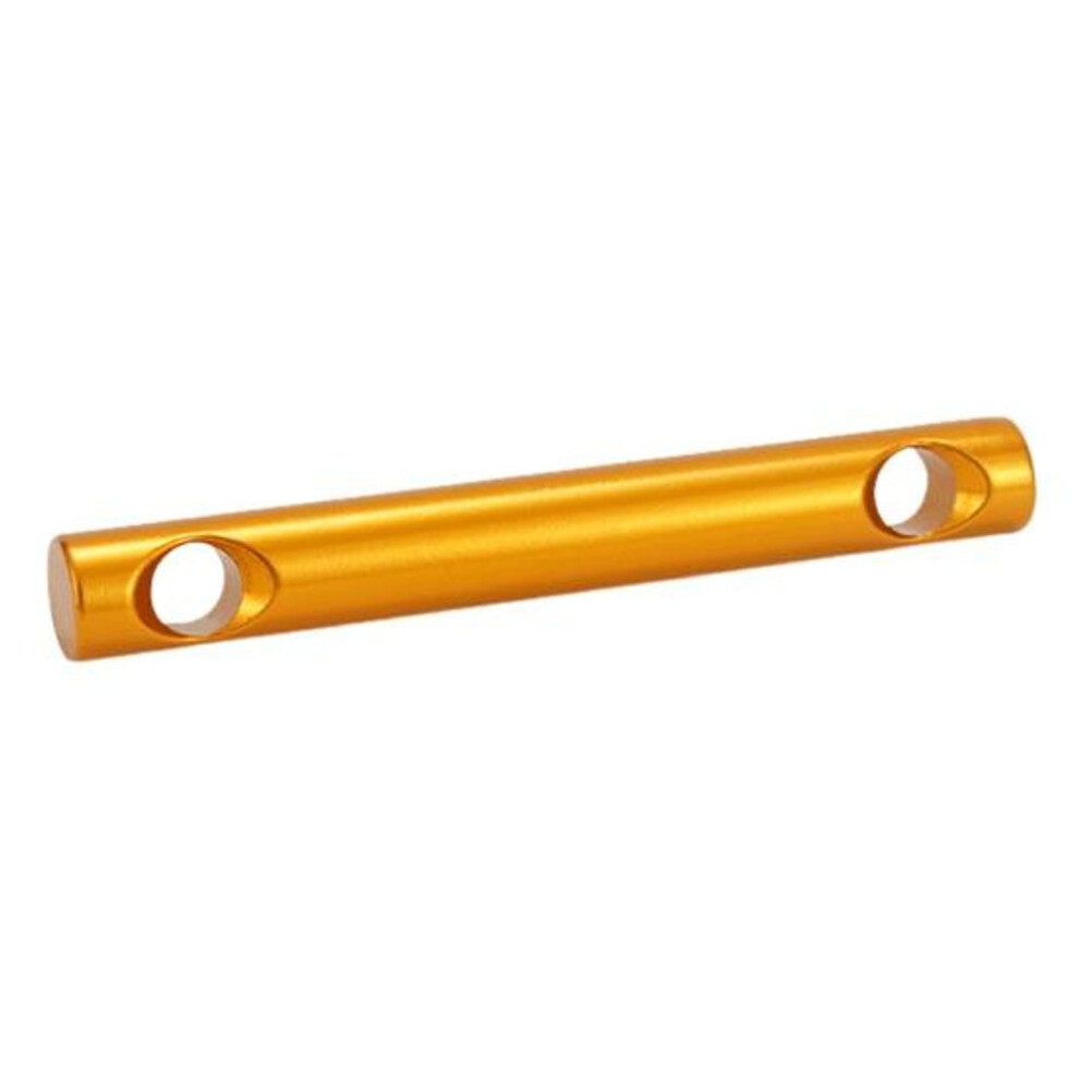 (golden) Aluminum Alloy Wind Rope Buckle 7mm 2 Hole Outdoor Camping Hiking Tent Canopy Shelter Guy Line Cord Adjuster Cord Tensioner Fastener