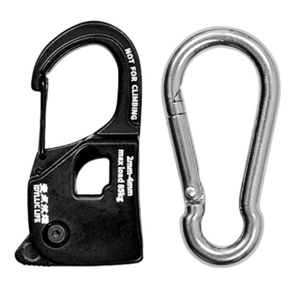 (S Sets) Yousheng Rope Tensioner Camping Tent Cord Adjuster Rustproof Strong Load-bearing Lightweight Portable Quick Fix Buckle Cord Tensioner