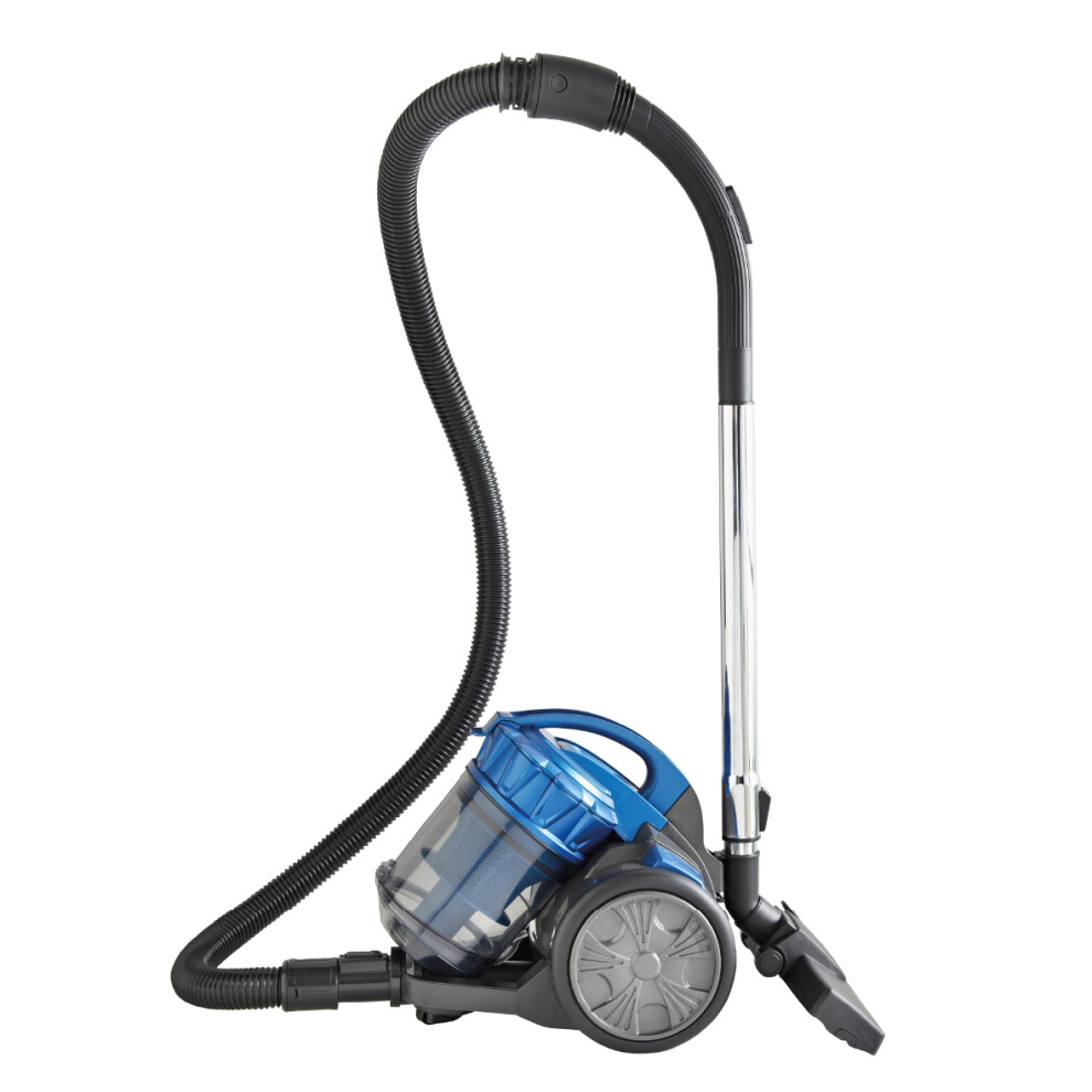 Quest 44909 Cylinder Vacuum Cleaner / Bagless Corded Vacuum / 3-In-1 Attachments / 5 Metre Long Cord / Multi-Surface Cleaning / 2.5 Litre Tank / 700W