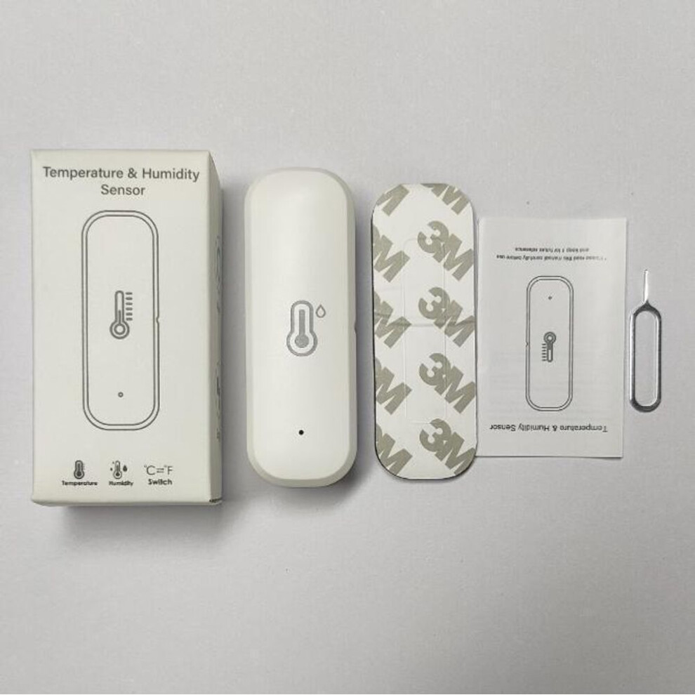(Wi-Fi) Tuya Zigbee Smart Sensor: Monitors Indoor Temperature And Humidity, Providing Automatic Alerts.