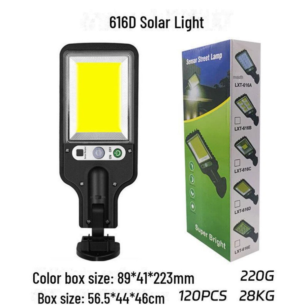 (as the picture, 616D) Temu Solar-powered Motion Sensor Garden Light, Waterproof Intelligent Street Light