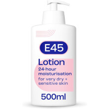 E45 Moisturising Lotion 500 ml for Dry & Sensitive Skin Dermatological Body Moisturiser Body Lotion