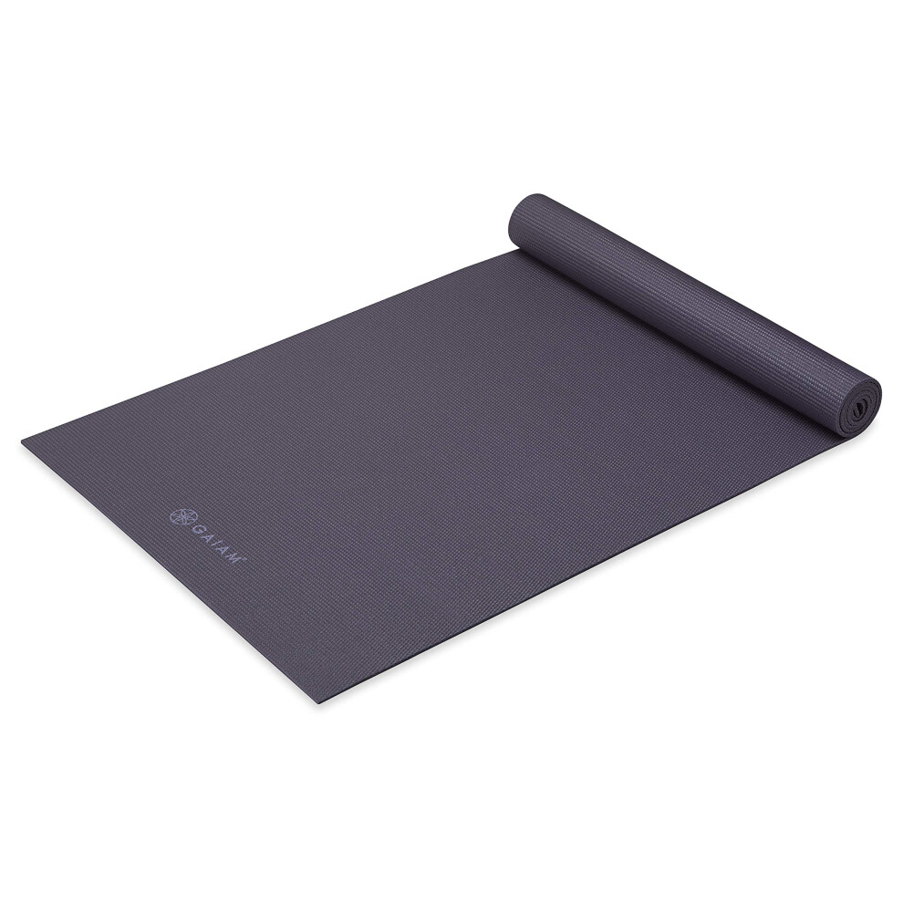 Gaiam Yoga Mat Premium Solid Color Non Slip Exercise & Fitness Mat for