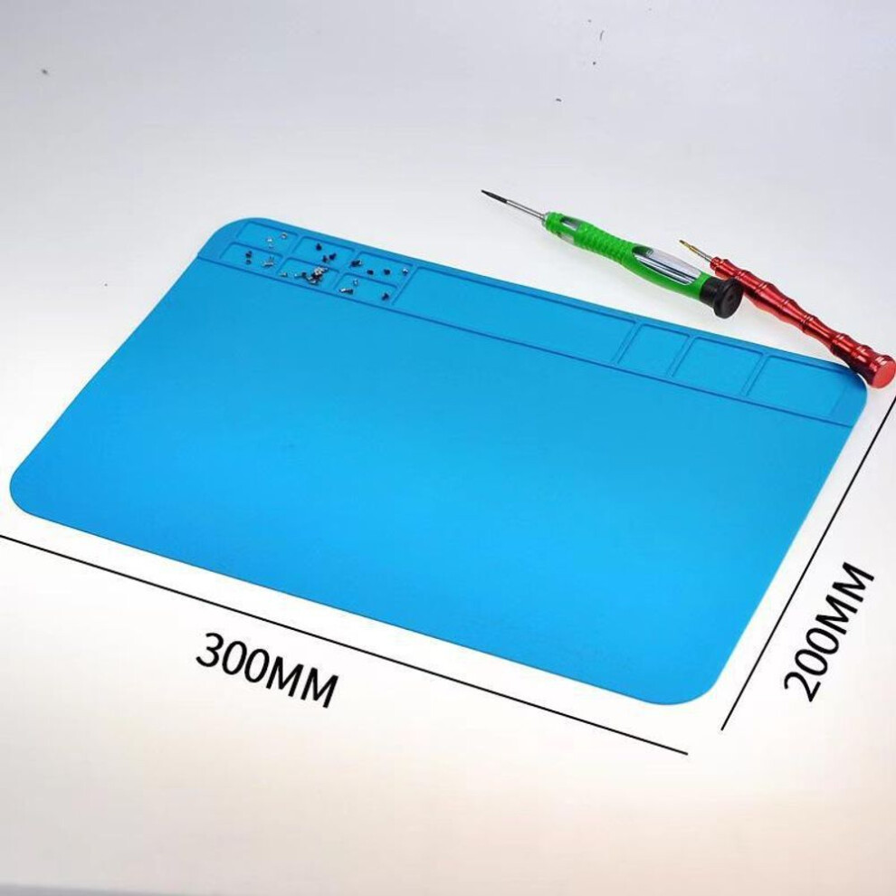 (as the picture, Small Silicone Pad) "silicone Insulation Pad For Mobile Phone Computer Repair, Hot Air Gun Welding, Screw Locator"