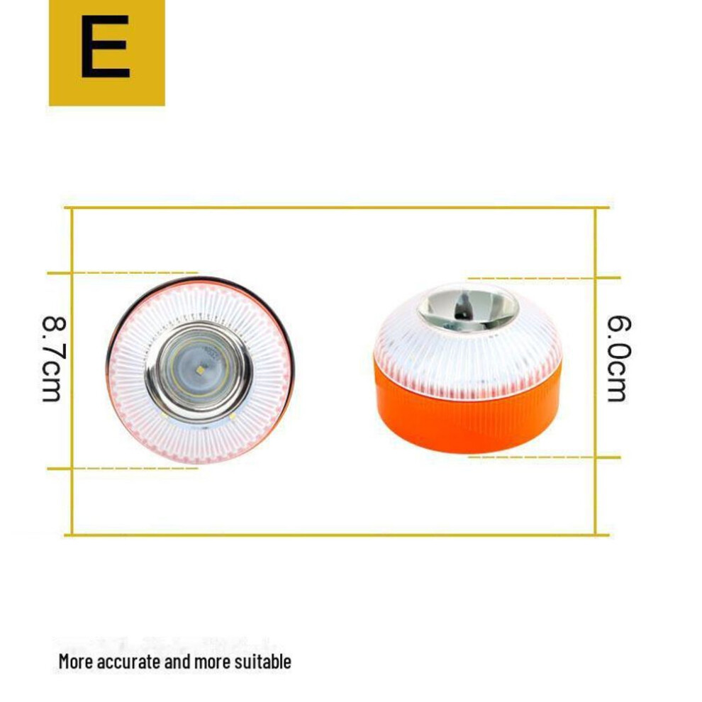 (blue,white) "v16 Led Emergency Flashlight: White & Yellow Light With Magnetic Base"