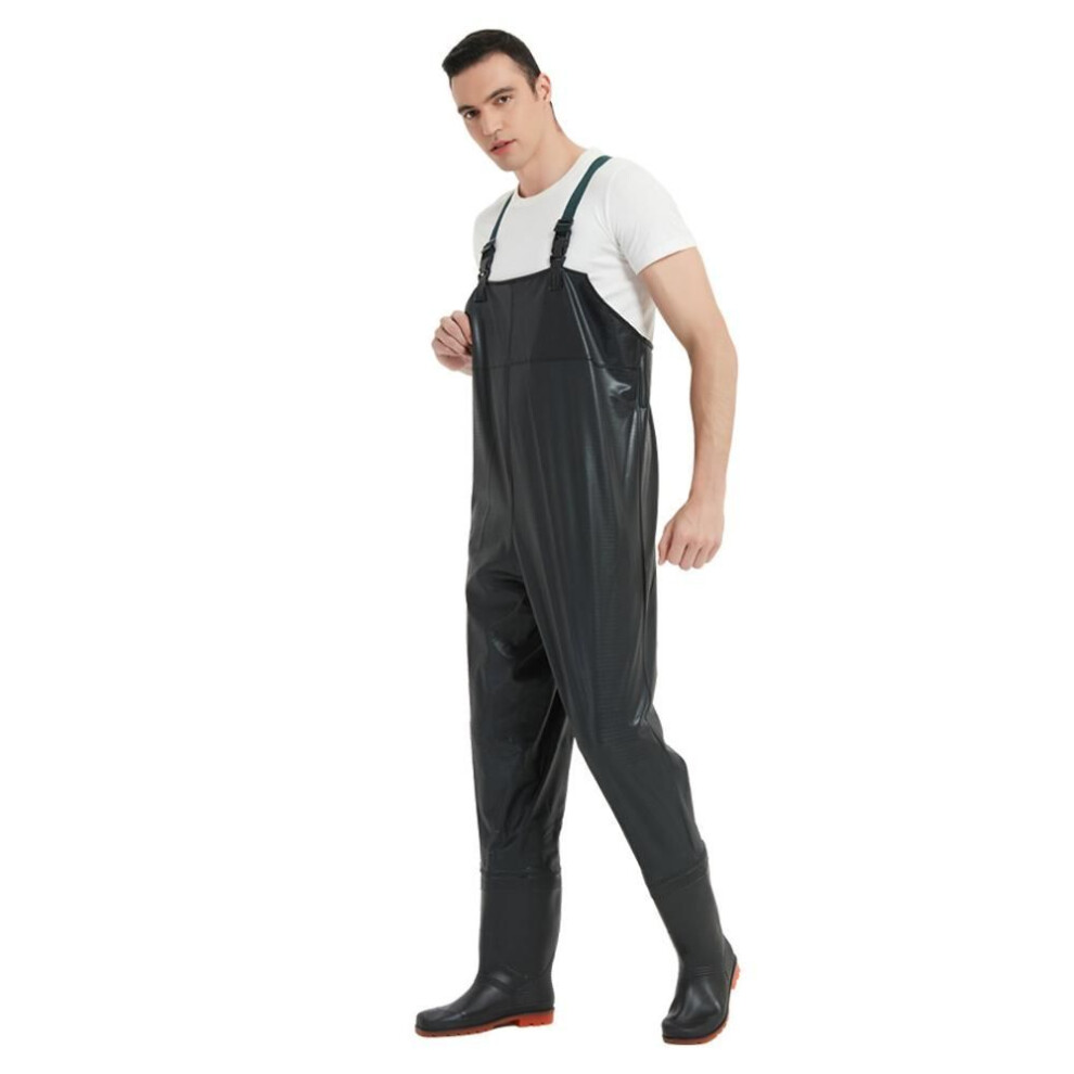 (45) Pvc Anti-slip Fishing Waders Waterproof Hunting Chest Wader With Boot For Men And Women