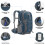 Vortice MAELSTOM CHAMING BACKPACK MACACA DE CAMPING 50L Daypack     prova d'   gua com capa de chuva Backpack Backpack azul 3