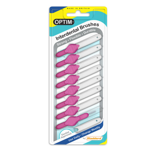 Stoddard Icon Optim Soft Interdental Brushes Pink Pack Of 8