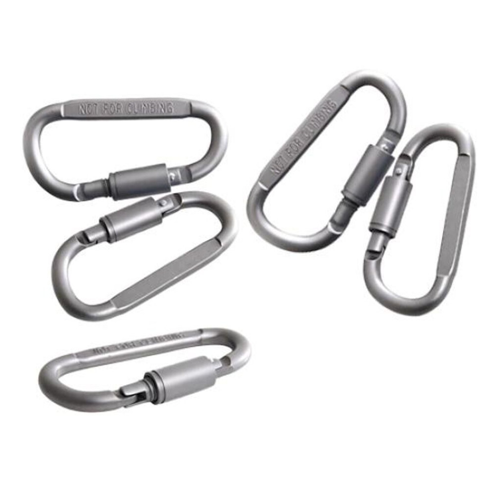 5pcs Aluminum Alloy Carabiner D-ring Key Chain Keychain Clip Hook Latch Hooks