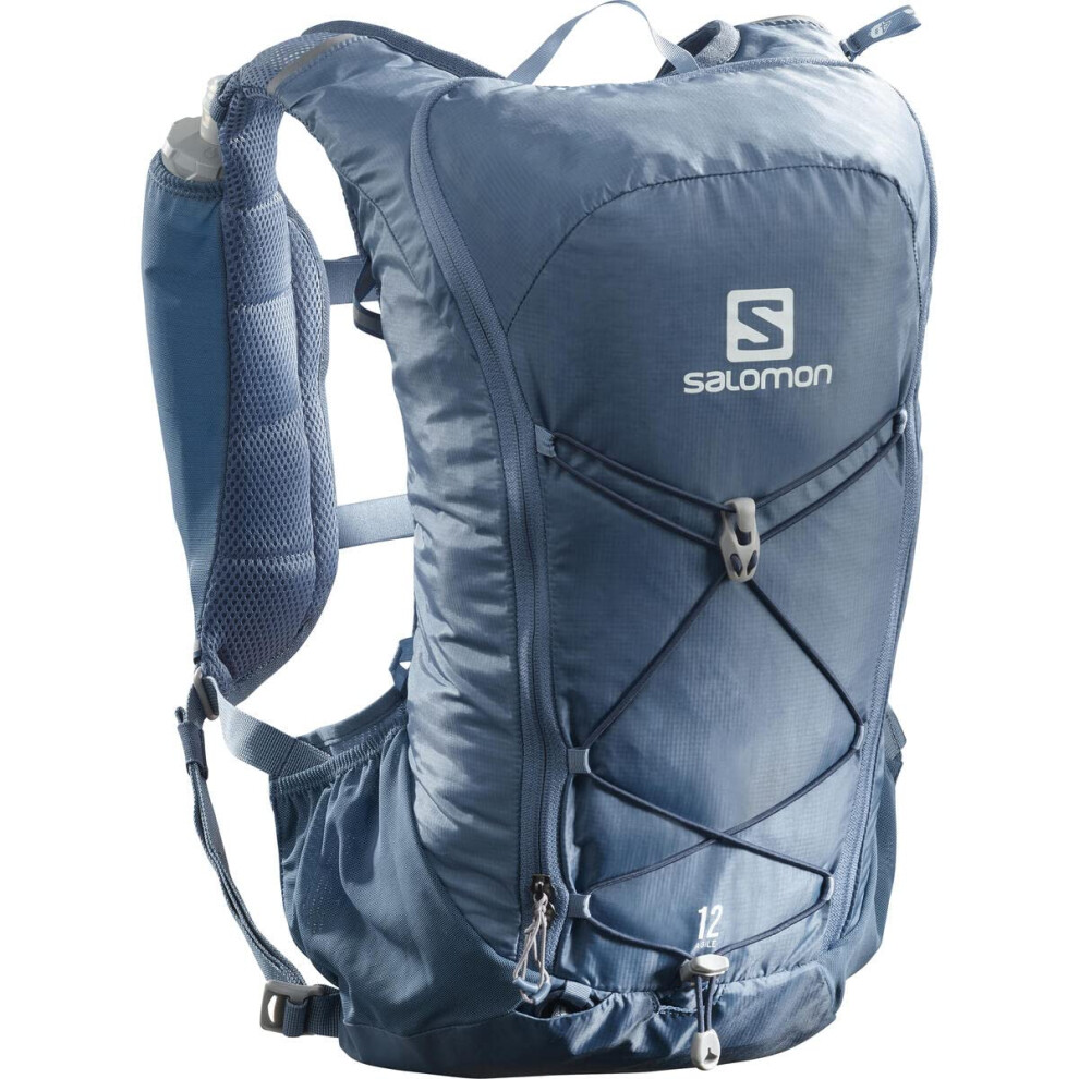 Salomon Agile 12 Hydration Pack With Flask For Trail Running Copen Bl
