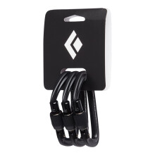 Lot de 3 mousquetons     vis Black Diamond Hotforge, noir