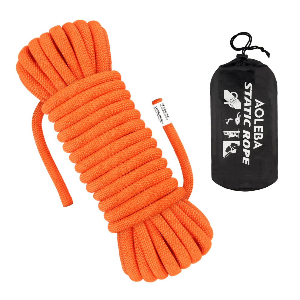 Corde d'escalade statique AOLEBA 10,5 mm 10 M (32 pi) 20 M (64 pi) 30 M (96 pi) 50 M (