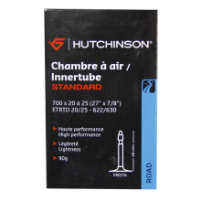 Hutchinson 700x20/25 48 mm Presta Inner Tube 2014 Negru negru Dimensiune: 700x20/25c (18-622 bis 25-630)