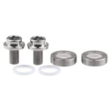Wanyifa Titanium M8x15mm rowerowe mocowanie ramienia korbowe z czapka do kwadratowych srub srubowych do dolnego wspornika 2 (tytan)
