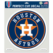 Wincraft MLB Houston Astros 79922013 Decalarea perfecta a culorilor taiate 8 """" x 8 """" Negru