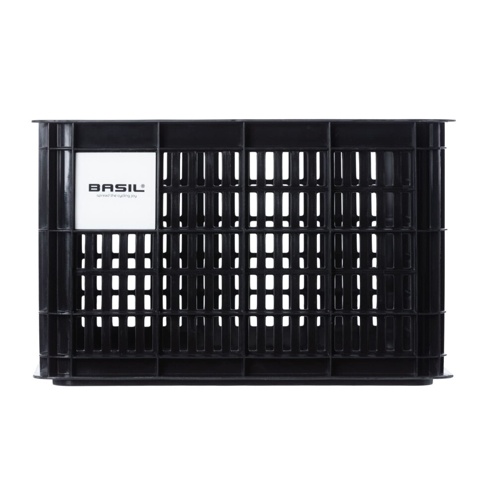 Photos - Basket & Rack Basil B.V. Unisex - Adult Crate Bicycle Box Black 45.25 x 35 x 25 cm 21134 