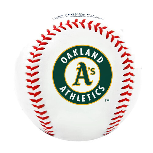 Rawlings MLB Oakland Athletics Team Logo Baseball White 1 1