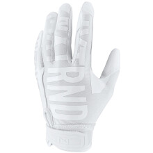 Gants de football Nxtrnd g1 Pro, gants de r?ception collants pour hommes et jeunes gar?ons (blanc, taille L pour jeunes)