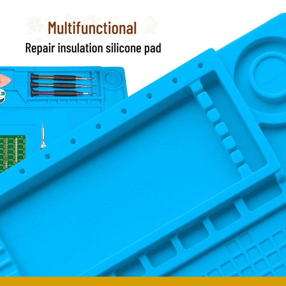 (Magnetic, S-150) Multifunctional Silicone Repair Pad For Electronics - Magnetic, Anti-slip, Anti-static & Heat Resistant