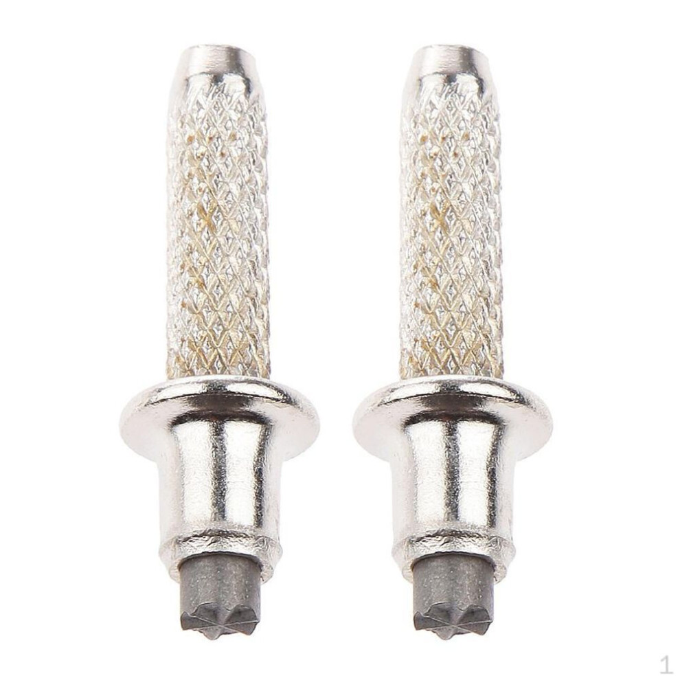 2x Tungsten Steel Rod Tip Tips Hiking Walking Replacement