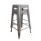 Loft Silver 24 Ίντσες Μεταλλική Μπάρα Καρέκλα - 2 Τεμάχια 2