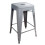 Loft Silver 24 Ίντσες Μεταλλική Μπάρα Καρέκλα - 2 Τεμάχια 3