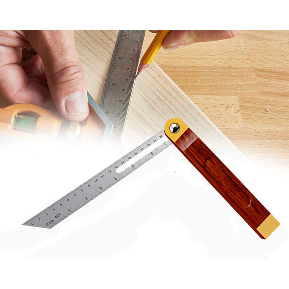 360 Degree Sliding Tbevel Carpenters Angle Finder Angle Ruler Wood Bevel Protractor Tool 7Inch 710667511367