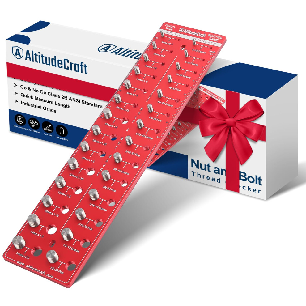 AltitudeCraft Thread Checker  Nut and Bolt Thread Checker  Bolt Size a-image-OPC-PFPH7BC-NEW