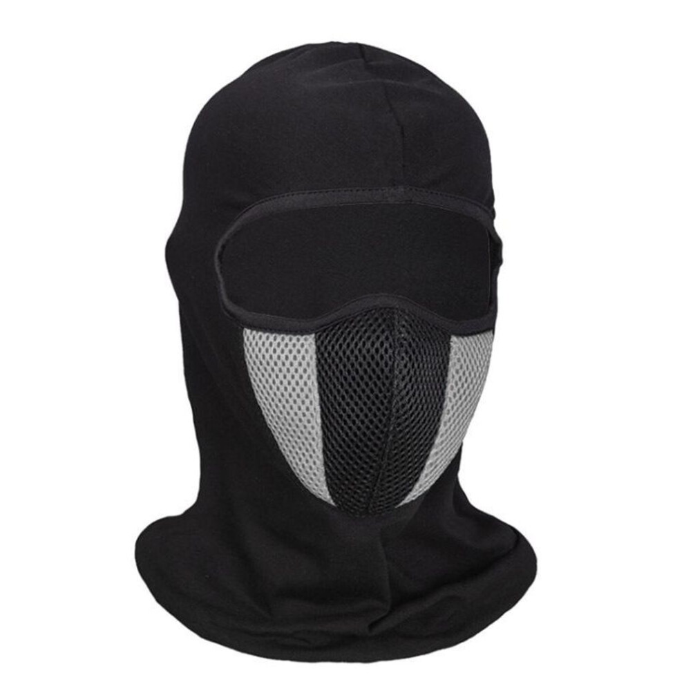 (grey) 1pc Outdoor Windproof Face Mask Hat Balaclava Full Head Neck Scarf Protector Hiking Fishing Ski Hat