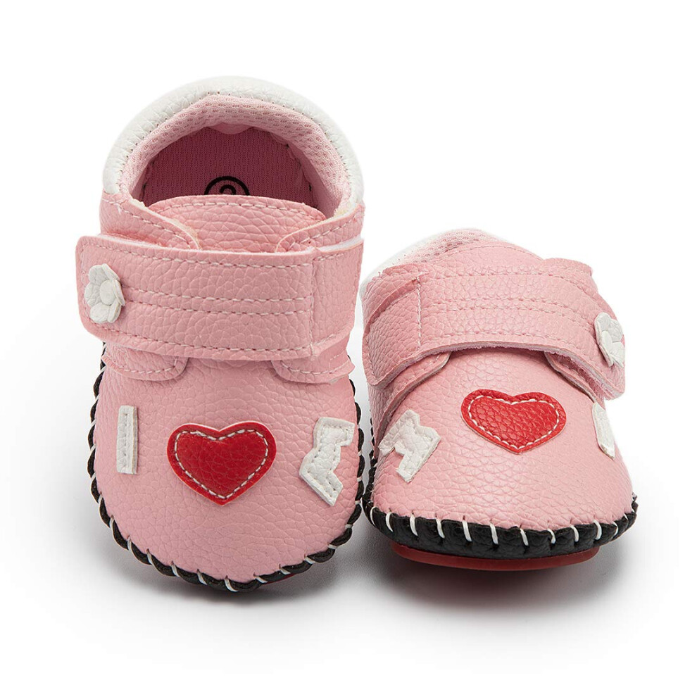 Hsdsbebe Baby Jungen M Dchen Pu Leder Harte Unterseite Walking Turnschuhe-image