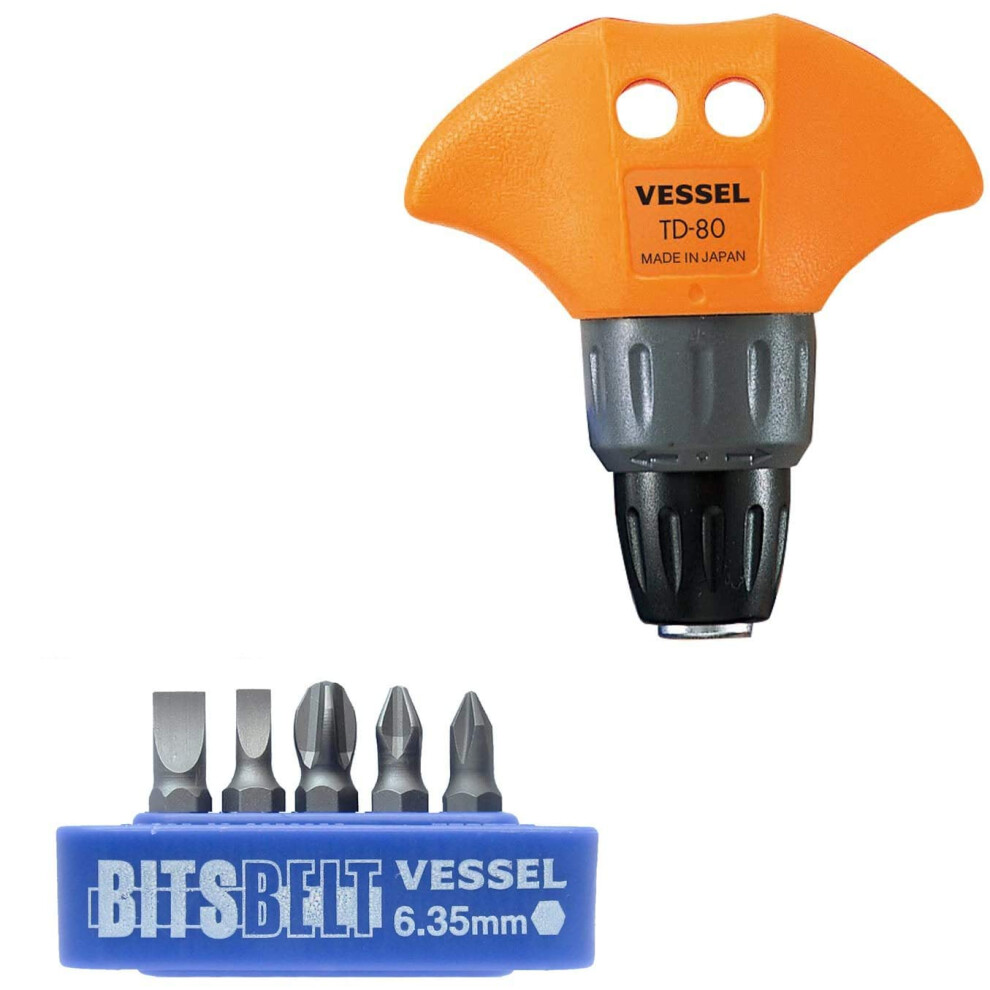 Vessel TD-80 T-Type Ratchet Driver Set-image-OPC-PFWC26J-NEW