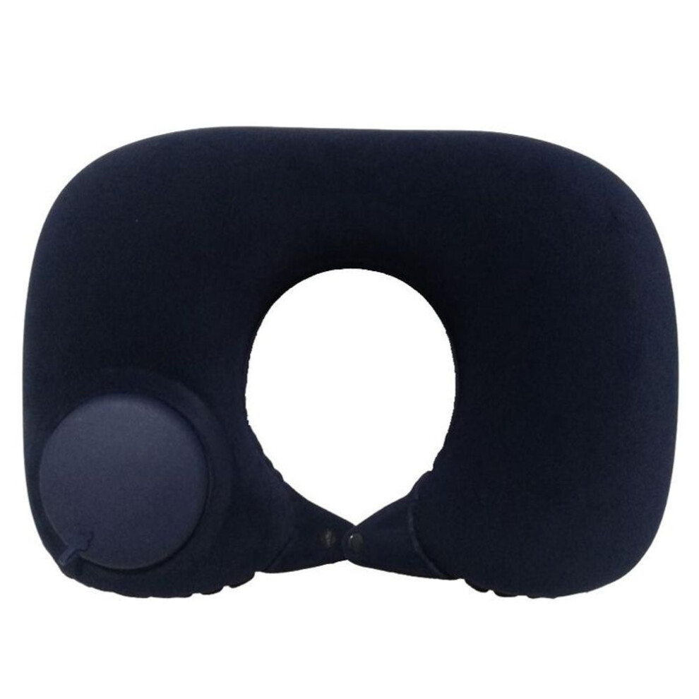 (black, 1 pcs) Travel Pillows Airplanes Inflatable Super Light Portable Neck Pillow U-Shape Automatic Inflatable Cervical Vertebr Pillow