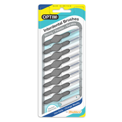 Stoddard Icon Optim Soft Interdental Brushes Grey Pack Of 8