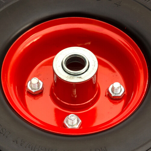 10" 3.00-4 PU Solid Tyre & Offset Flat Free Wheel 16mm Bore Sack Truck 2