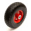 10" 3.00-4 PU Solid Tyre & Offset Flat Free Wheel 16mm Bore Sack Truck 1