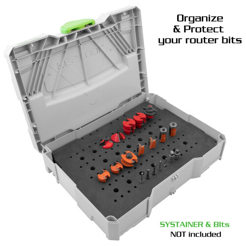 Fulton Δίσκος Αποθήκευσης Φελιζόλ για Bits Router Fulton για Systainer 1 2