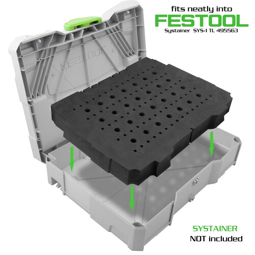 Fulton Δίσκος Αποθήκευσης Φελιζόλ για Bits Router Fulton για Systainer 1 1