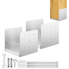 8x 8 Post Base  2Pcs Stainless Steel Adjustable Post Anchor BracketInternal 75 x 75  Adjustable Post Base for Pavili