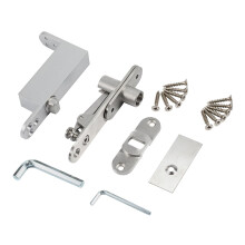 Ranbo Commercial/Home Self Closing Door Pivot Hinges Heavy Duty Hidden Hinges for Wood Doors 360 Degree Shaft Stainless Steel Invisible Pivot Hinge S