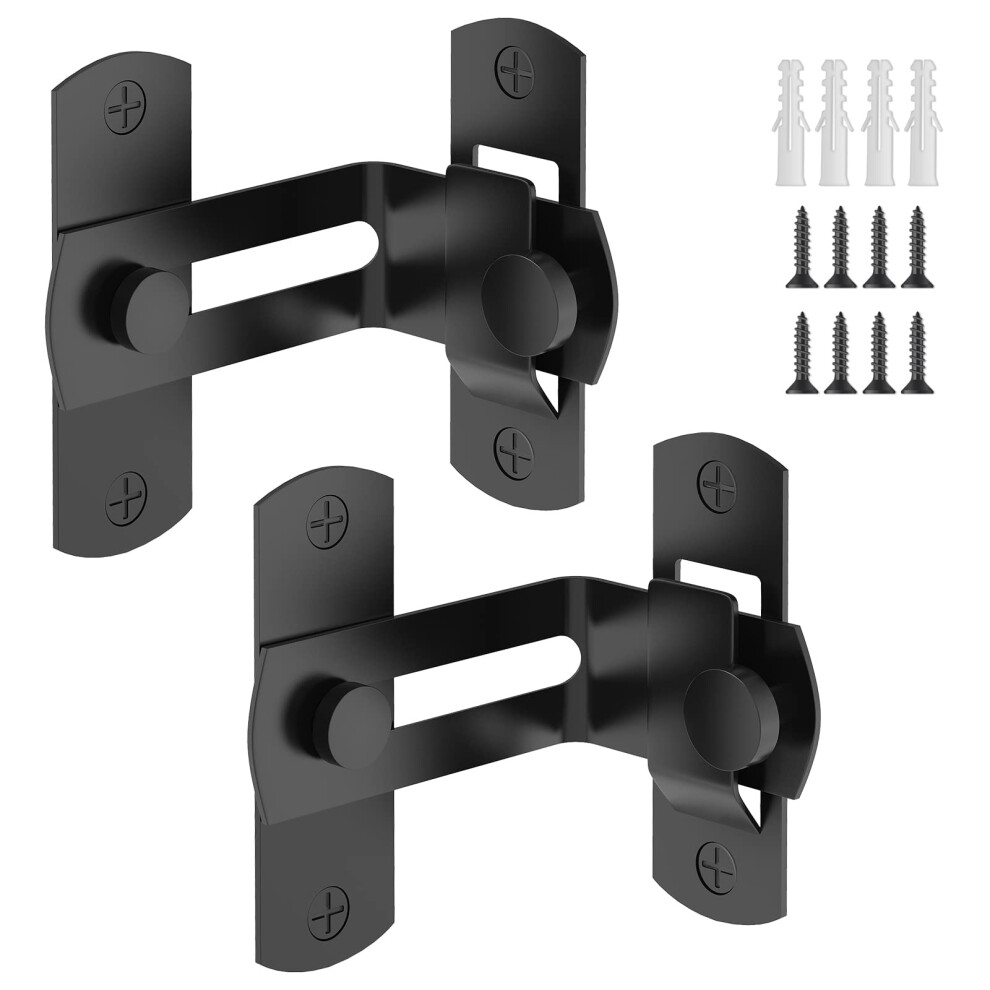 90 Degree Flip Barn Door Lock Protect Privacy - Security Gate Latch 6974450641172