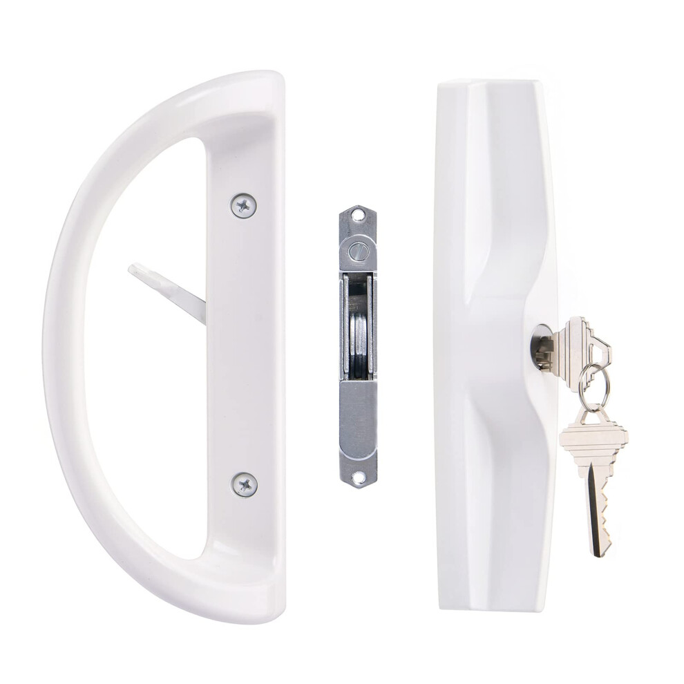 Sliding Patio Door Handle Set With Key Cylinder And Mortise Lock Full Replacement Handle Lock Set Fits Door Thickness From 11 631462731920