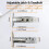 NEWBANG Matte Black Double Door Handle Set 4