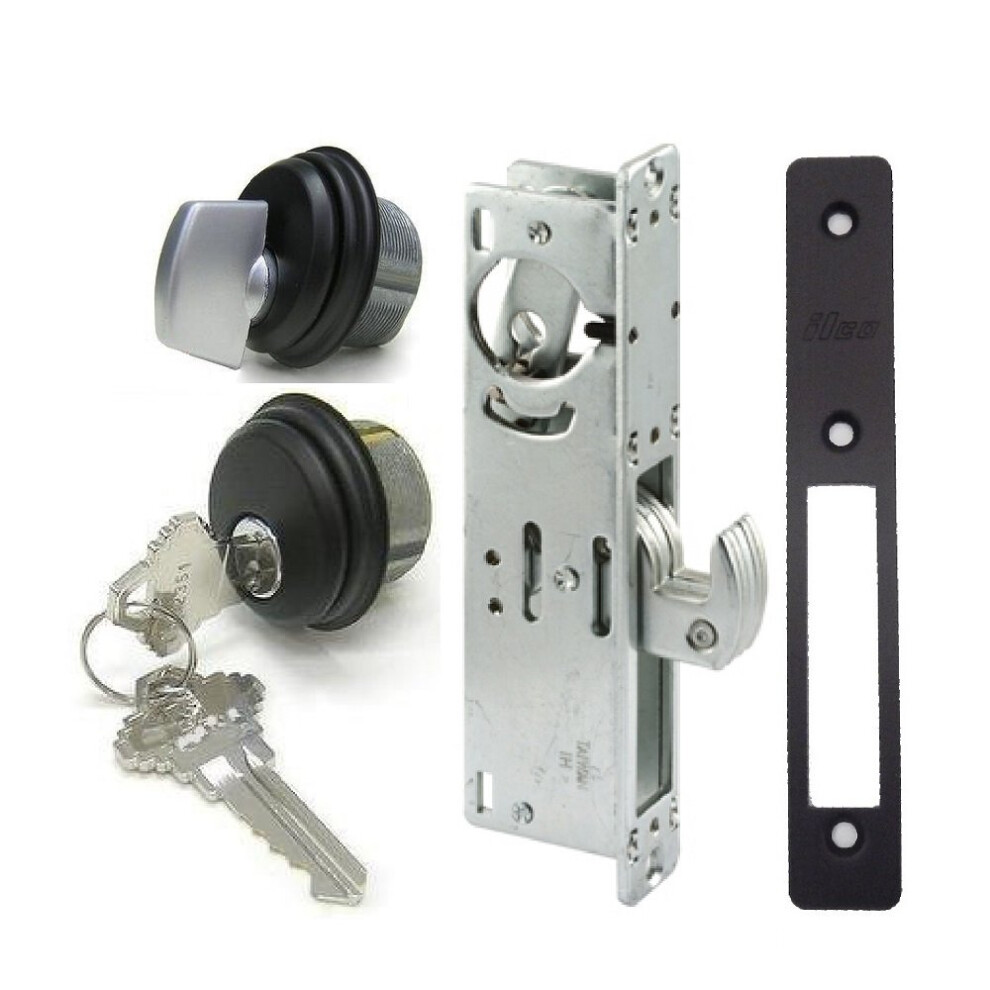 Pacific Doorware Adams Rite Style Door Lock Mortise Hook Deadbolt & Cylinder Combo Adams Rite Cam In Duronotic (1-1/8 Backset) 7426858081252